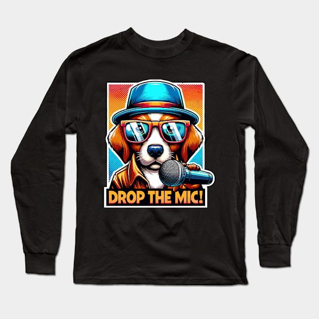 Drop the mic! Long Sleeve T-Shirt by mksjr